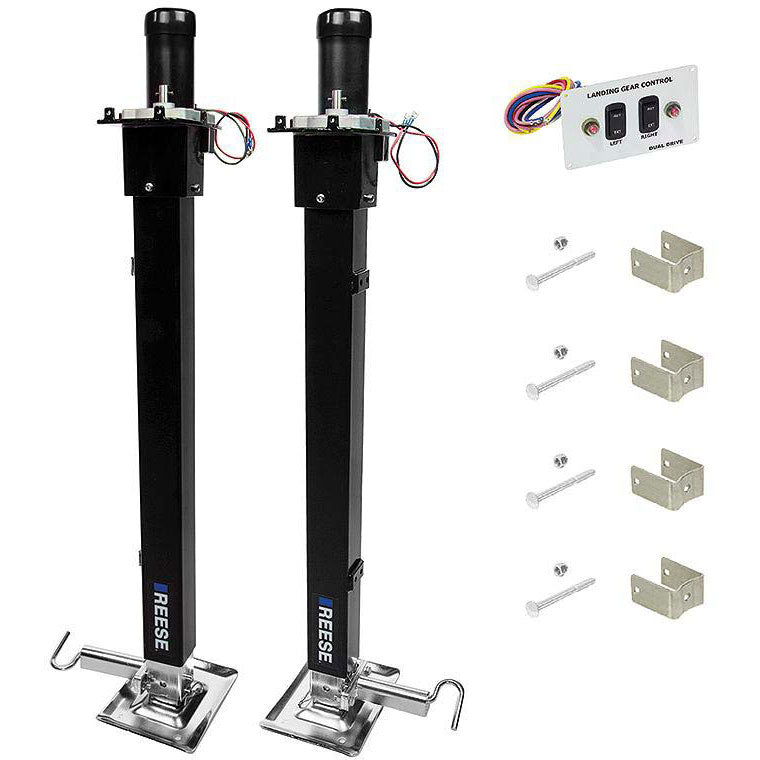 Reese 500708 Dual Output Fifth Wheel RV Landing Gear